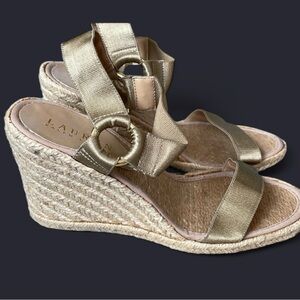 Ralph Lauren Gold Y2K Espadrille